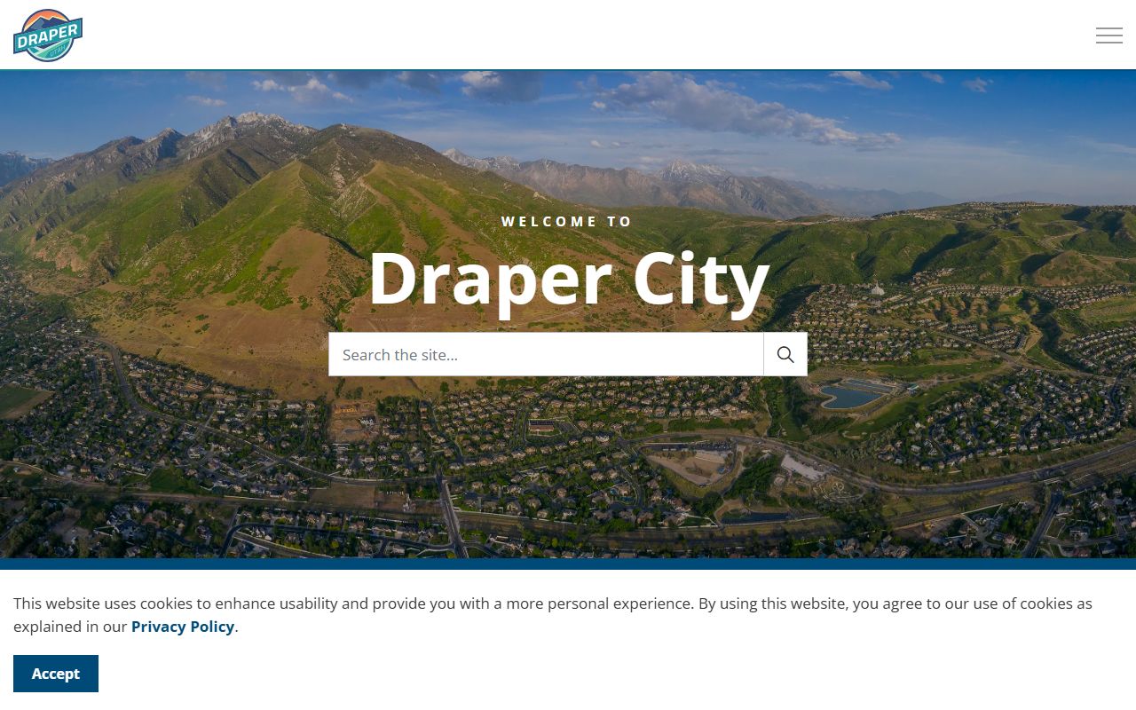 Draper City official website for local resources