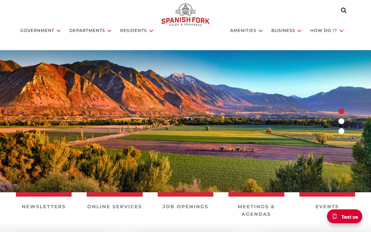 Spanish Fork City official website for Spanish Fork unclaimed money resources