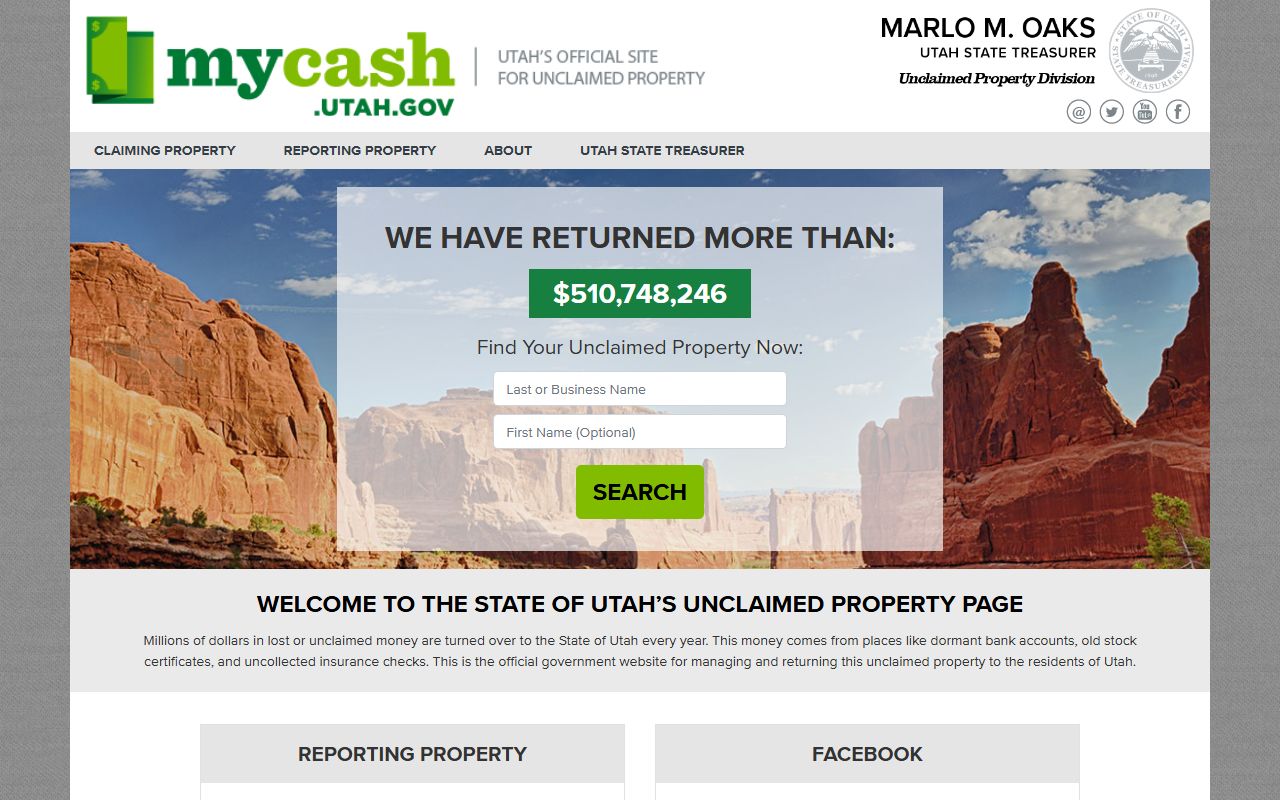Syracuse unclaimed money search at the Utah State Treasurer portal