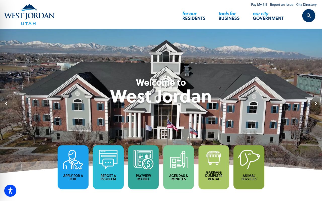 West Jordan city official website for unclaimed money local resources