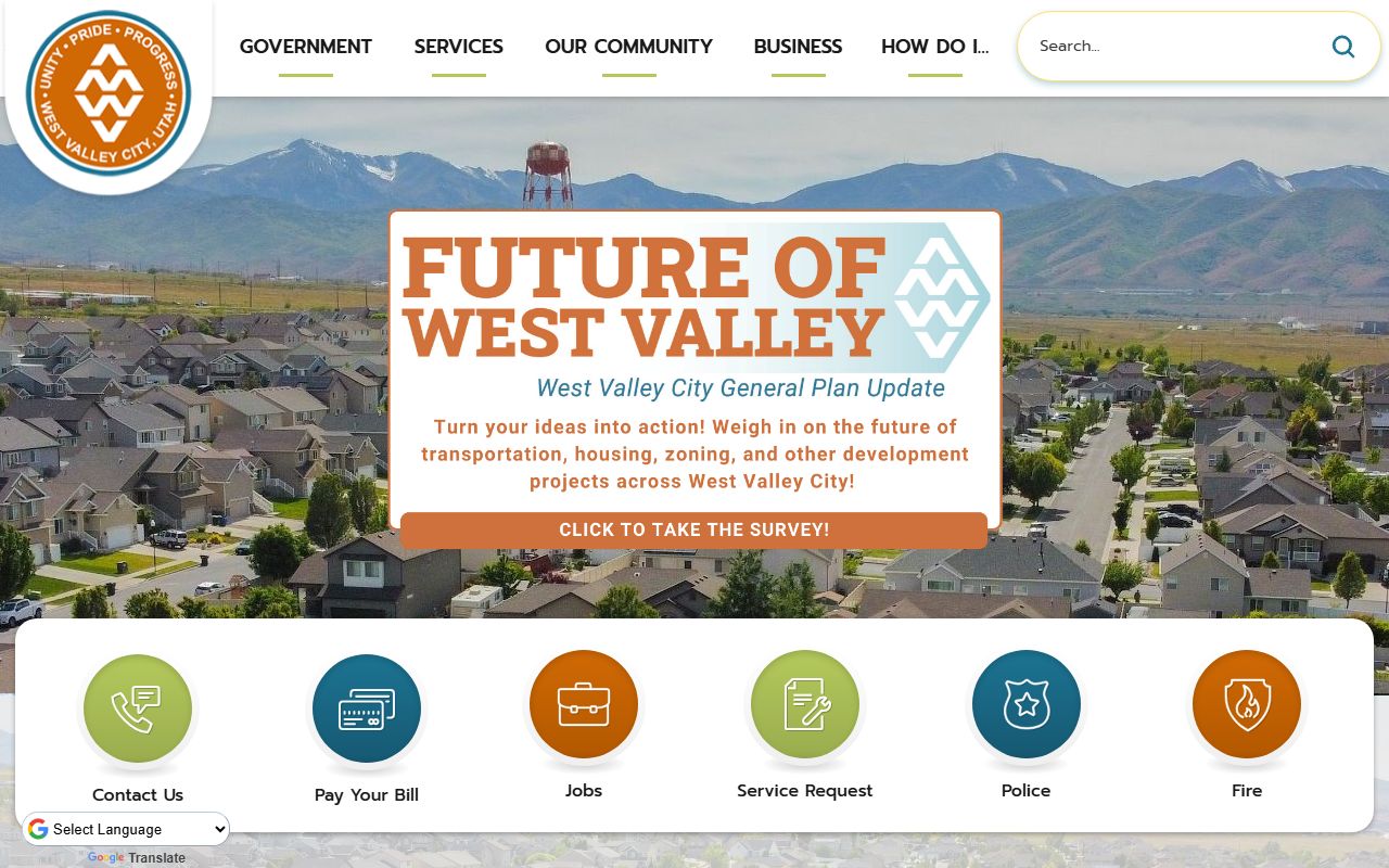 West Valley City official website for unclaimed money local resources