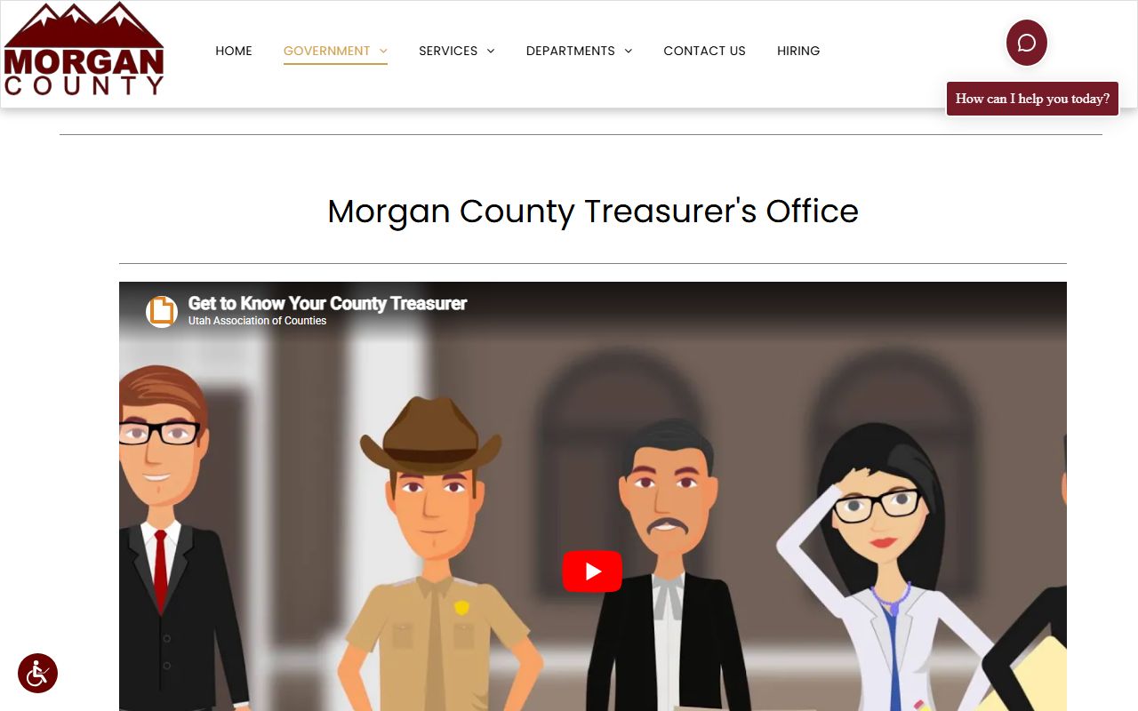Morgan County Treasurer office information for unclaimed money documentation